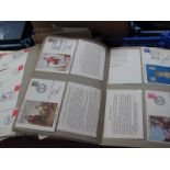 Four Scrap Books Containing Over 300 G.B. Covers, contains first day National Army museum, flown