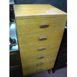 1960's Teak Chest of Drawers, with six small drawers.