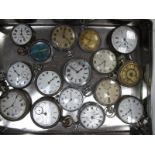 A Collection of Assorted Openface Pocketwatches, including American Waltham Watch Co, Champion,