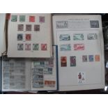 Two Stamp Albums and a Small Stock Book, containing a collection of G.B and Commonwealth stamps,