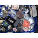 Ladies Wristwatches, compact, hair combs, sunglasses, scent bottles, lighters, etc:- One Tray