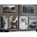A Postcard Album Containing Early to Mid XX Century Picture Postcards, of many topographical