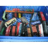 Approximately Twenty Unboxed 'OO' Gauge Four Wheel Wagons, plus an eight wheel car transporter by