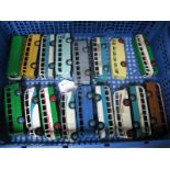 A Quantity of Dinky Coaches, 1950's ref 283 and Leyland Tiger etc, all repaint, playworn.