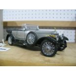 A Franklin Mint Model of A 1925 Rolls Royce Silver Ghost, appears unbroken, boxed with inner,