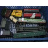 A Quantity of Hornby, wagons, tankers, , etc. Playworn. (13)