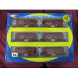 A Boxed Athearn #91172 "HO" Gauge Outline Amercian Sante FE Six Hopper Set 'ATSF'.