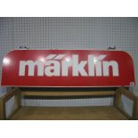 A Marklin Advertising Retail Sign (circa 1970's) 92cm x 25.5cm.