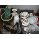 Royal Worcester 'Evesham', glassware:- One Box - plus an alabaster table lamp. (Untested sold for