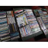 A Quantity of CD's, plus DVD's:- Three Boxes