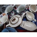 Wade Four Piece Tea Service, two Losol 'Andes' jugs, Wedgwood groups, Wade Lieutenant ashtray for