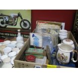 Commemorative Ware - China mugs, ginger jar, whiskey bell, water jug, publications, pennant etc:-