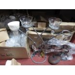 Tea Light Holders and Stands, scented candles, taper stick four branch candelabra's, etc.