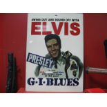 Elvis Presley 'G.I. Blues' Metal Wall Sign, 70 x 50cm.