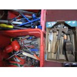 DIY Tools - gauges, hammers, files, oil cans, clamps:- Four Boxes (untested sold for parts only)