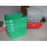 A Quantity of Plastic Storage Boxes.