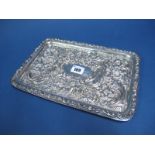 A Highly Decorative Hallmarked Silver Dressing Table Tray, (makers mark rubbed) Chester 1903, of