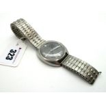 Seiko; A Vintage 7005-8030 Automatic Gent's Wristwatch, the signed 'Cobweb' dial with date aperture,