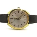 Longines; A Circa 1970's Gent's Wristwatch, the signed dial with line markers and centre seconds,