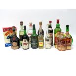 Mixed Spirits - Benedictine D.O.M., Kummel, Plum Brandy, Smirnoff Vodka, Emva and Harvey's Sherry (