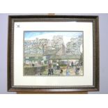 •TERRY GORMAN (Sheffield Artist, b.1935) (ARR) Norton Post Office, watercolour, signed lower left,