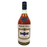 Cognac - J. &. F. Martell Cognac (1960's/1970's), 24 Fl. OZS., 70% Proof, with screw cap.