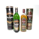 Whisky - Glenfiddich Pure Malt Scotch Whisky Special Old Reserve, 1 litre, boxed; Bushmills Single