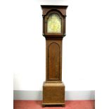 A Late XVIII Century Oak Thirty-Hour Longcase Clock, the engraved brass dial inscribed "Garland