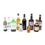 Spirits - Pernod, 35cl; Absolut Vodka, 700ml; Bell's Scotch Whisky 8 Years Old, 70cl; Gordon's