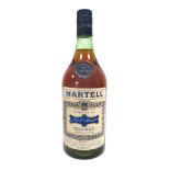 Cognac - J. &. F. Martell Cognac (1960's/1970's), 24 Fl. OZS., 70% Proof, with screw cap.