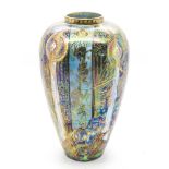 A Wedgwood Fairyland Lustre Porcelain Vase, of ovoid form, designed by Daisy Makeig-Jones with