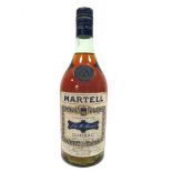 Cognac - J. &. F. Martell Cognac (1960's/1970's), 24 Fl. OZS., 70% Proof, with screw cap.