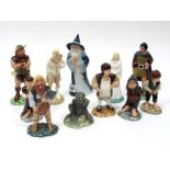 Eleven Royal Doulton 'Lord of the Rings' Figures, to include; Gandalf, Aragorn, Gimli, Samwise,