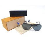 Louis Vuitton; Drive Sunglasses, with soft protective bag, case and box.