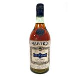 Cognac - J. &. F. Martell Cognac (1960's/1970's), 24 Fl. OZS., 70% Proof, with screw cap.