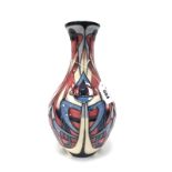 A Moorcroft Pottery Vase, of pear shape, painted in the 'Centenarians' pattern, made for Liberty,