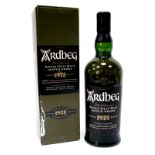 Whisky - Ardbeg The Ultimate Single Islay Malt Scotch whisky Limited 1975 Edition, bottled in the