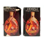 Whisky - John Haig & Co. Dimple Scotch Whisky, (duty free for exportation only), boxed. (2)