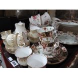 Royal Albert 'New Romance' Tea Ware, of twenty two pieces, Aynsley coffee ware, Edwardian tea ware:-