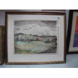 Hazel Lale (Sheffield Artist) 'Time for Tea' and 'Tea', pair of watercolours 10.5 x 16cm signed