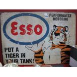 A Metal 'Esso' Wall Sign, 50 x 70cm.