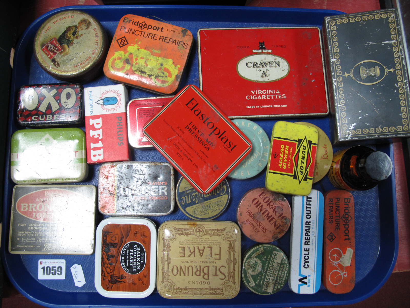 Oxo Cube Tins, McVities and Prices Biscuit Tin, other tins, etc:- One Tray