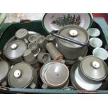 Denby Chevron Table Ware, of approximately forty-one pieces, Spode plate, etc:- One Box