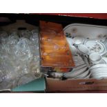 A Quantity of Glassware, 'Autumn Leaves' tableware:- Two Boxes