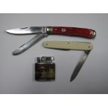 Rough Rider Cutlery Company Two Blade Folding Knife; together with another two blade folding knife