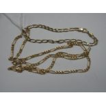 A 9ct Gold Chain, together with a 9ct gold bracelet. (2)