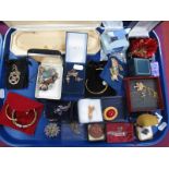 A Mixed Lot of Assorted Costume Jewellery, including "9KT" pendant on chain, cross pendant on chain,