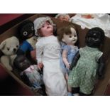 A Small Quantity of Mid XX Century Dolls and Soft Toys, by BND, Chad Valley among others, all