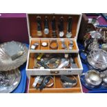 Assorted Gent's Wristwatches, contained in a jewellery box.