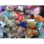 Over Fifty Soft Toys, by Ty, Russ Bears from the Past and others including Ty 2000 USA bear, Ty